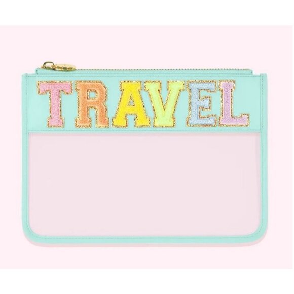 Stoney Clover Lane Handbags - STONEY CLOVER LANE Travel flat clear transparent pouch